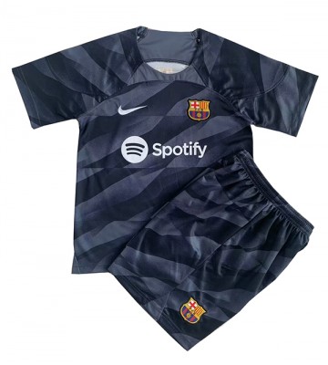 Barcelona Goalkeeper Replica Away Stadium Kit for Kids 2023-24 Short Sleeve (+ pants)